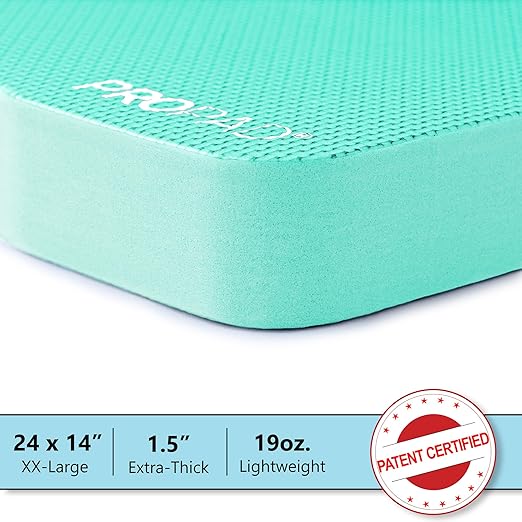 Thick Kneeling Pad, Garden Kneeler for Gardening, Bath Kneeler for Baby Bath, Kneeling Mat for Exercise & Yoga, Knee Pad for Work, Floor Foam Pad, 2X Large (XXL) 24 x 14 x 1.5 Inches, Turquoise