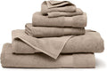 BOLL & BRANCH Plush Bath Sheet Set - Oak - 6 Piece - Includes 2 Oversized Bath Sheets, 2 Hand Towels & 2 Washcloths - 100% Organic Cotton - Ultra Soft & Luxurious - Quick Absorbing
