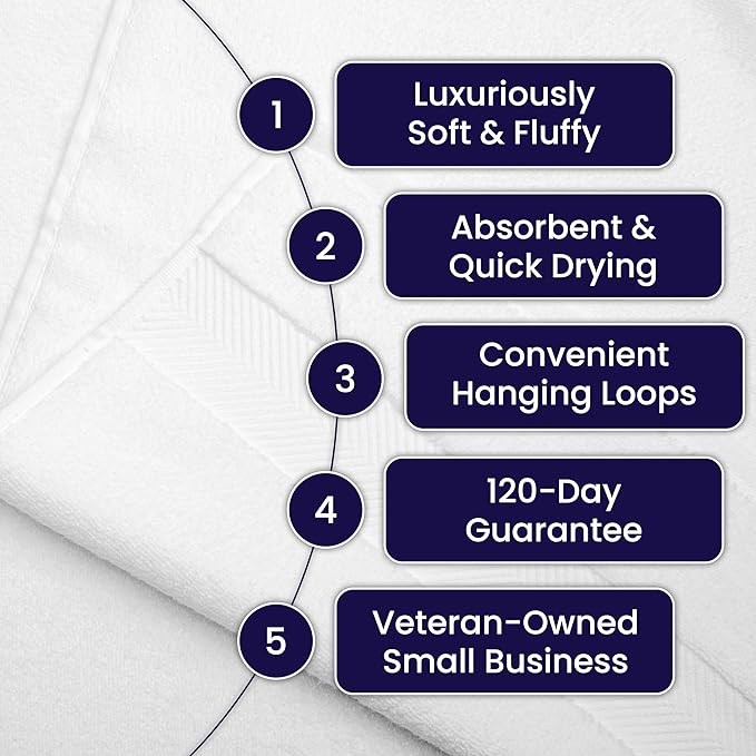 Ultra Soft & Plush Viscose from Bamboo Bath Towels - 700 GSM Luxury Bath Towels - 6 Piece Set - Super Absorbent & Quick Drying (Pewter Grey)