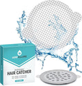 50 Pack, Disposable Shower Drain Hair Catcher Mesh Stickers…