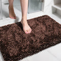 Yimobra Large Bathroom Rug Non Slip 36x24 Inch, Extra Thick Soft Absorbent Chenille Bath Mat, Machine Washable Quick Dry Bath Rugs for Bathroom Floor, Tub and Shower, Home Decor Accessories, Brown