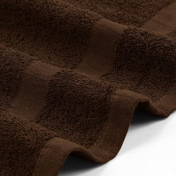 Utopia Towels Dark Brown Salon Towels, Pack of 72 (Not Bleach Proof, 16 x 27 Inches) Highly Absorbent Towels for Hand, Gym, Beauty, Hair, Spa, and Home Hair Care