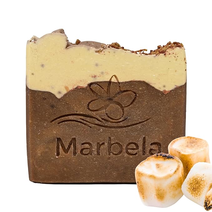 Marbela Cosmetics Yamma Jamma Handmade Soap Bar - Made in USA, Vegan Friendly, Palm Oil Free, Natural Bar Soap - Gentle Face & Body Soap for Daily Skin Care, Moisturizing & Nourishing - 3.5 oz