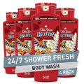 Old Spice Cleansing Body Wash for Men, 3X Defense, 24/7 Shower Fresh with Lasting Scent, 2-in-1 Body & Face Wash, Eaglefangs with Fresh Cloud Scent, 24 oz (Pack of 4)