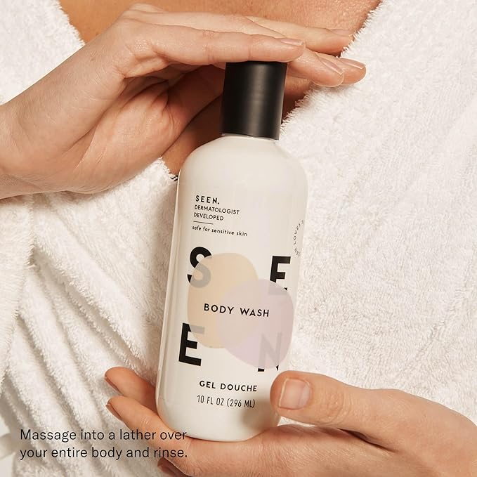 SEEN Body Wash -Scented- Non-Comedogenic & Non-Irritating Body Wash- Dermatologist-Developed - Safe for Sensitive & Acne Prone Skin