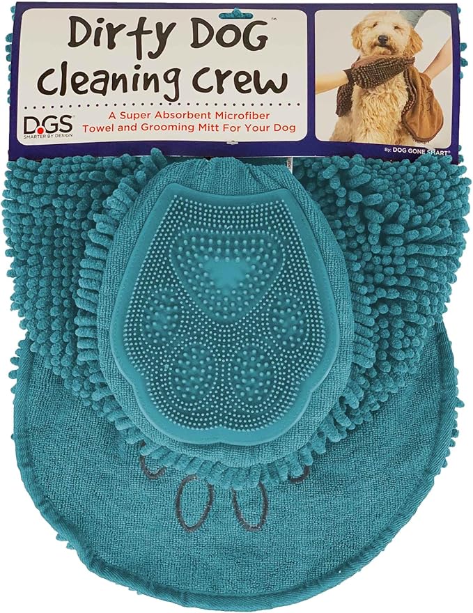 Booster Bath Elevated Pet Bathing Large Lilac with Steps and Pacific Blue DGS Cleaning Crew Combo