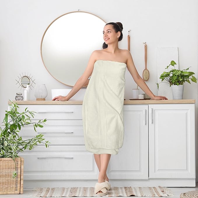 Utopia Towels Luxurious Jumbo Bath Sheet 2 Piece, 600 GSM, 35 by 70 Inches, 100% Ring Spun Cotton, Highly Absorbent and Quick Dry Extra Large Bath Towel, Super SoftTowel, Ivory