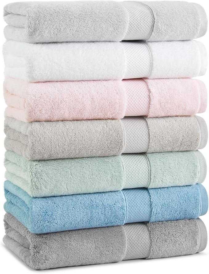 Aston & Arden Egyptian Wash Cloths - Pack of 6 - Oversized Ultra Soft Thick & Absorbent, 100% Ringspun Egyptian Cotton Bathroom Towel for Spa, Hotel, 600 GSM, 13 x 13 in, Dark Grey