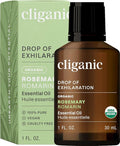 Cliganic Organic Rosemary Essential Oil, 1oz - 100% Pure Natural Undiluted, for Aromatherapy | Non-GMO Verified (Packaging May Vary)