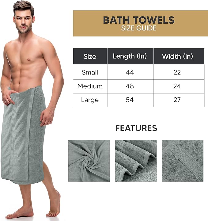 Utopia Towels 4 Pack Premium Bath Towels Set, 27 by 54 Inches, 100% Ring Spun Cotton 600GSM, Lightweight and Highly Absorbent Quick Drying Towels, Perfect for Daily Use, Cool Grey