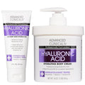 Advanced Clinicals Hyaluronic Acid Moisturizer Body Cream | Hydrating Cream & Body Lotion For Women & Men To Help Improve Look of Wrinkles, Stretch Marks, Dry Skin, & Crepey Skin, 16OZ + Travel Size