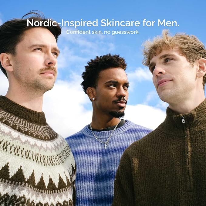 Nordisk Element Men Body Serum with Antioxidants & Nordic Botanicals | Deep Hydration & Skin Barrier Repair | Hyaluronic Acid Body Serum | Paraben & Phthalate Free | Spices & Sandalwood 9.13 Fl Oz