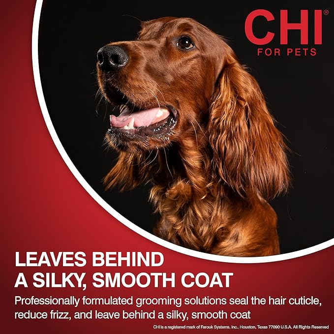 CHI for Dogs Oatmeal Conditioner - Best Moisturizing Formula for Dry Skin - Dog Conditioner with Soothing Ingredients - Paraben and Sulfate Free - pH Balanced - Made in USA, 6 Fl Oz