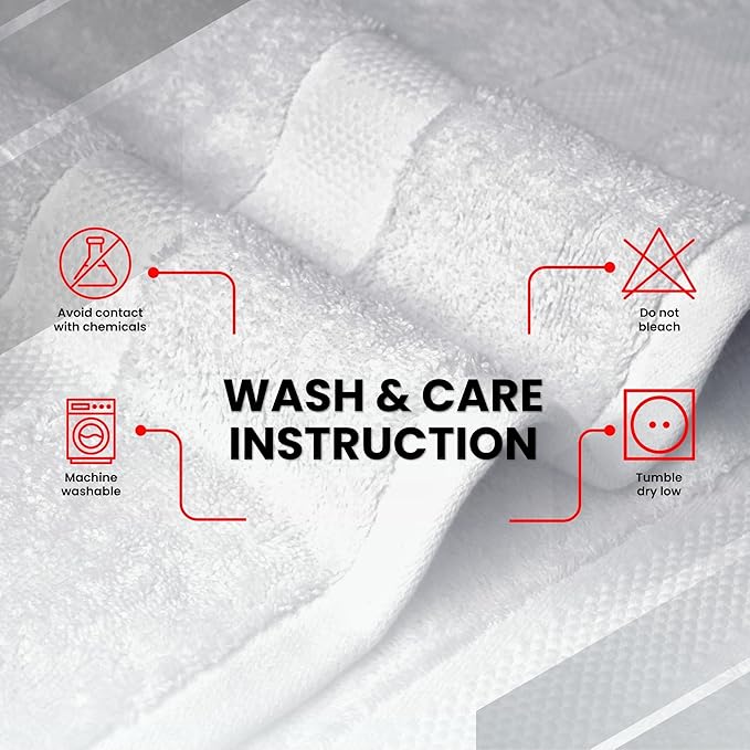 Infinitee Xclusives– Luxury Bath Sheets Towels – 2 Pack 600 GSM (35X70 Inches)– 100% Ring Spun Cotton Large Bath Towels for Bathroom (Brilliant White, Bath Sheet Pack of 2)