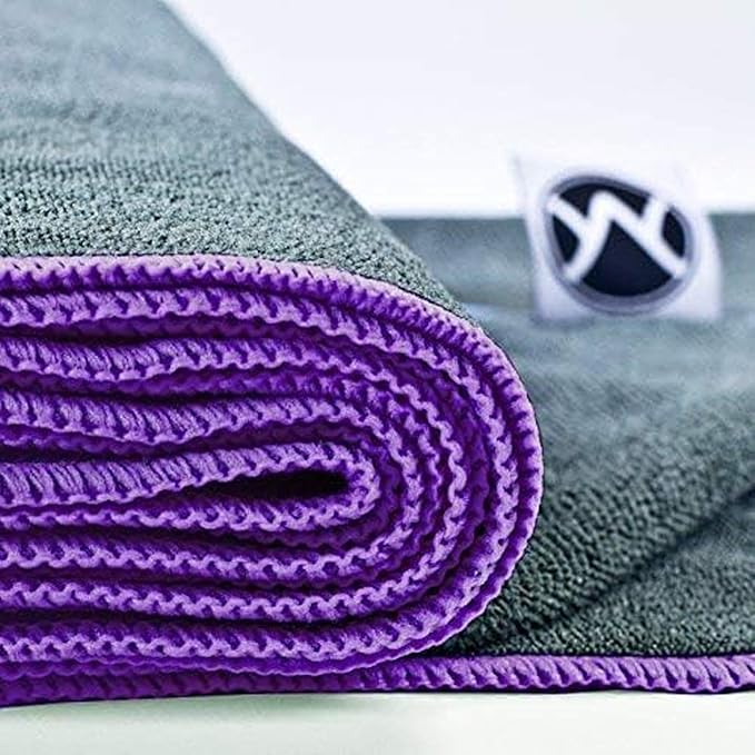 Youphoria Yoga Microfiber Non-Slip Towel - Hot Yoga Mat Towel for Enhanced Grip and Sweat Absorption