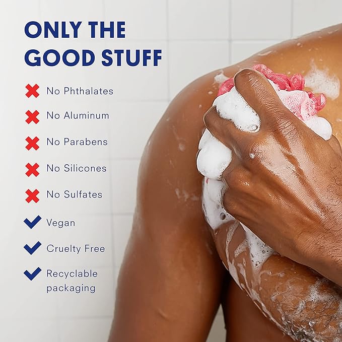 Huron Men’s Moisturizing Body Wash – Crisp & Invigorating Scent of Citrus, Eucalyptus, Mint, & Aromatic Greens - Made With Coconut Oil, Vitamin E & Witch Hazel – Vegan, Cruelty-Free - 12.2 fl oz
