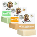 Dr. Squatch NEW Total Moisture Bar Soap for Men - No Added Fragrance Formulated for Sensitive Skin - Shea Butter, Mango Butter & Green Tea Butter (5 oz, 3-pack)