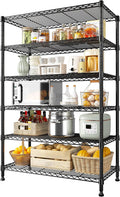 REIBII 71" H Metal Shelves 6 Tier Storage Shelves 1200LBS Adjustable Shelving Units and Wire Shelving Unit Storage Rack Shelf Metal Shelving, 71" H x 29" W x 14" D