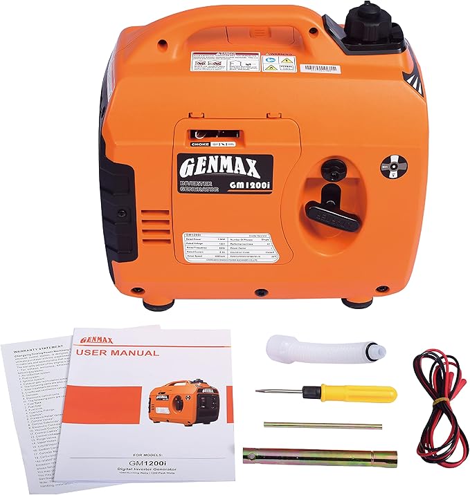 GENMAX Generator，EPA Compliant, Eco-Mode Feature, Ultra Lightweight for Backup Home Use & Camping