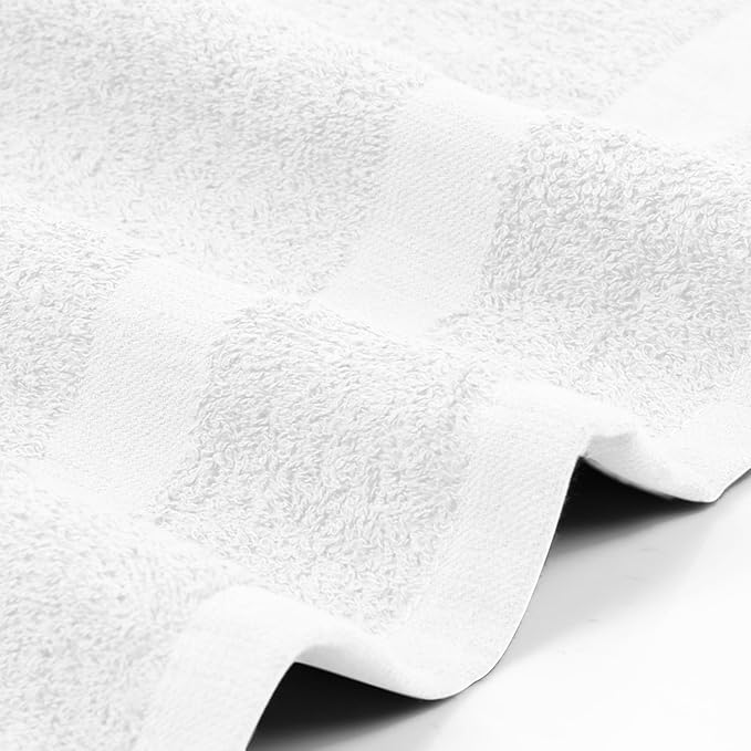 Utopia Towels White Salon Towels, Pack of 72 (Not Bleach Proof, 16 x 27 Inches) Highly Absorbent Towels for Hand, Gym, Beauty, Spa, and Home Hair Care