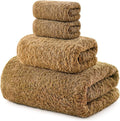 REDKISS Ultra-Plush Bath Towel Set - 900GSM Premium Thick Cotton for Bathroom & Spa, Super Absorbent Quick-Dry Bath Sheets with No Shedding (4-Piece Set for Adults, Luxury Hotel & Home Use)-Brown