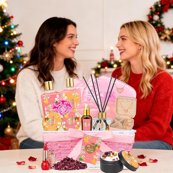 Christmas Gifts for Women Gift - 23-Piece Relaxing Bath and Body Gift Baskets Set Spa Gift Baskets for Women, Gift Sets | Mothers Day Gift for Mom, Birthday Present, Holiday, Anniversary Gift Idea