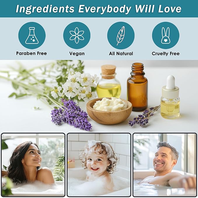 Spa Baskets For Women - Luxury Bath Set With Jasmine & Lavender - Spa Kit Includes Wash, Bubble Bath, Lotion, Bath Salts, Body Scrub, Hand Cream, Shower Puff, Bathbombs, Soap and Towel