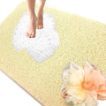Shower Mats Non Slip for Elderly, 24x47’’Extra Lager Loofah Bath Mats for Shower, Non-Slip Bath/Shower Mat for Elderly-Beige