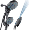 Hotel Spa AquaCare As-Seen-On-TV High Pressure Handheld/Rain 50-mode 3-way Shower Head Combo with Adjustable Arm - Anti-clog Nozzles, Tub & Pet Power Wash, 6 ft. Hose, Rubbed Bronze Finish
