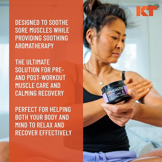 KT Health, Magnesium Cream, Soothe - Soothing Aromatherapy & Calming Pain Relief