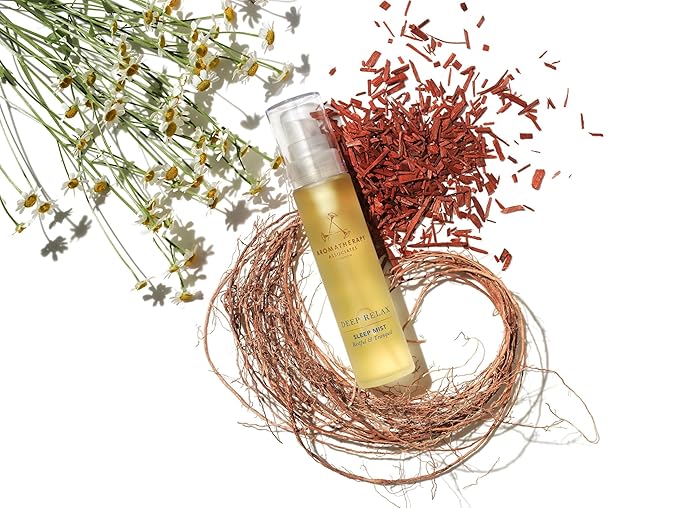 Aromatherapy Associates Deep Relax Sleep Mist. Body and Linen Spray for Restorative Sleep. Made with Vetivert, Chamomile and Sandalwood Essential Oils (1.69 fl oz)