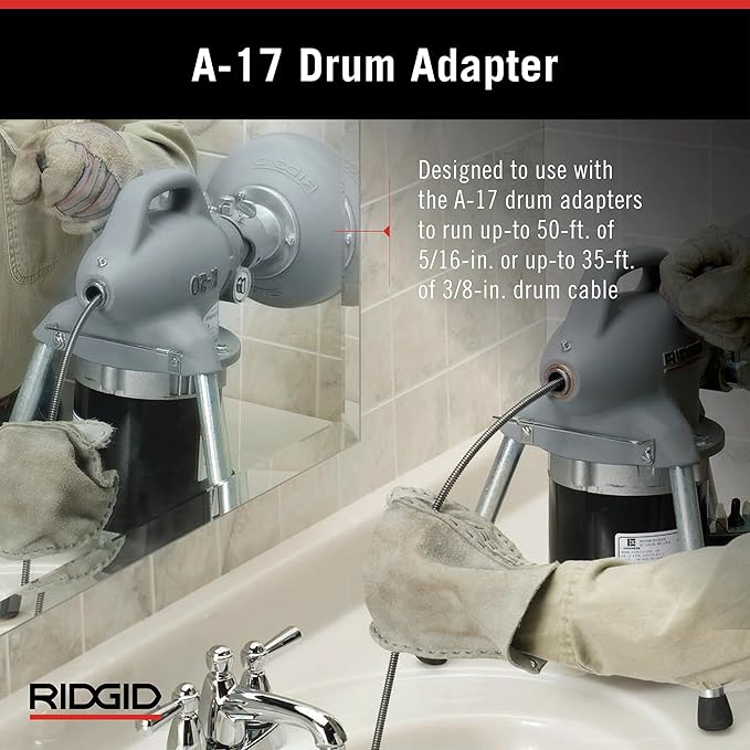 RIDGID 58920 Model K-50 Sectional Drain Cleaning Machine with 1/6 Horsepower Motor