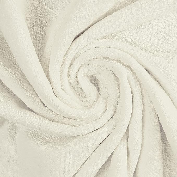 Utopia Towels Luxurious Jumbo Bath Sheet 2 Piece, 600 GSM, 35 by 70 Inches, 100% Ring Spun Cotton, Highly Absorbent and Quick Dry Extra Large Bath Towel, Super SoftTowel, Ivory