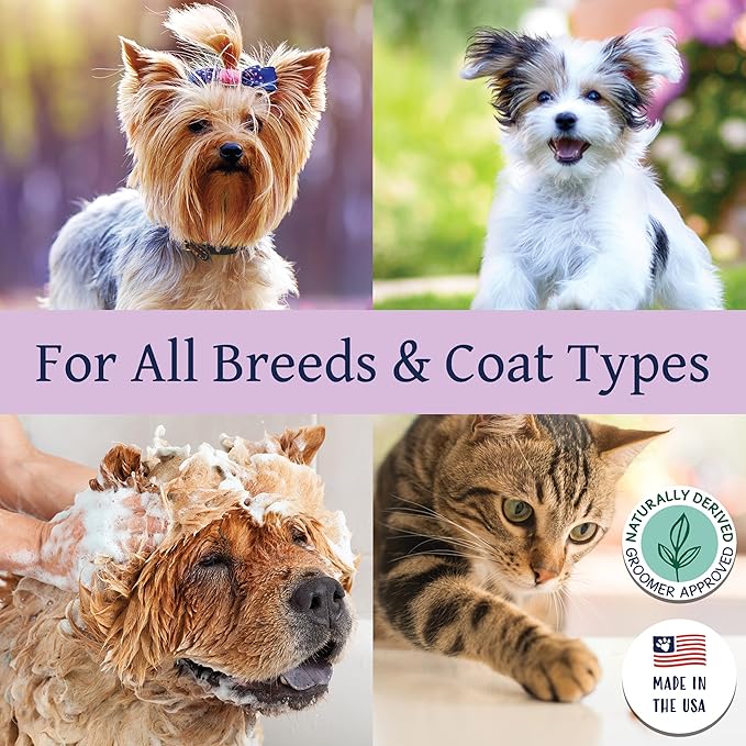 Bobbi Panter Soothing Dog Shampoo, Heals & Soothes Irritated Skin, Lavender Scent - 30:1 Concentrated Formula, Made in The USA, Trusted by Professional Groomers, 14 oz.