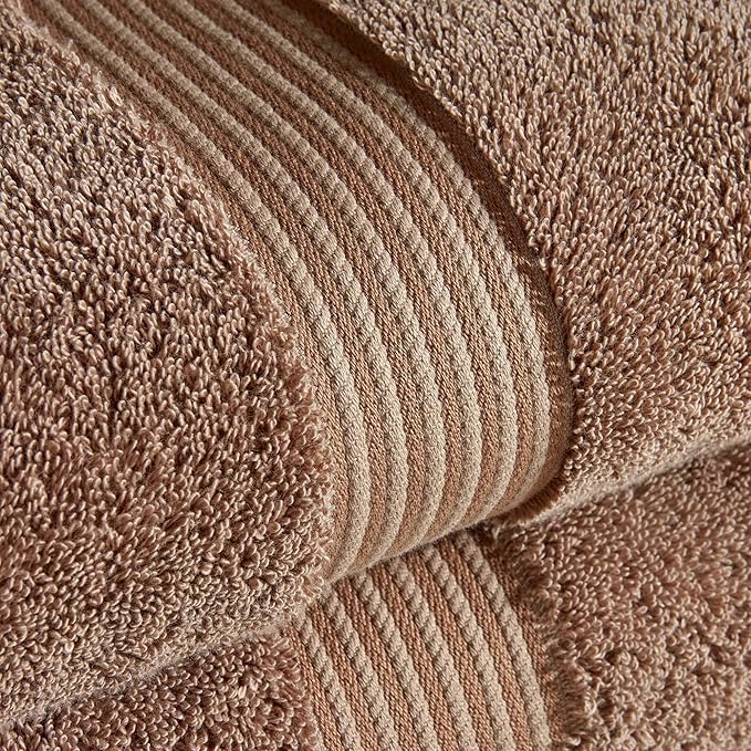 Christy Supreme Hygro Family Towel Set | Mocha Brown | 100% Luxury Supima Cotton | Ultra Soft | Super Absorbent | 650GSM | 2 Bath Sheets 2 Bath Towels 2 Hand Towels