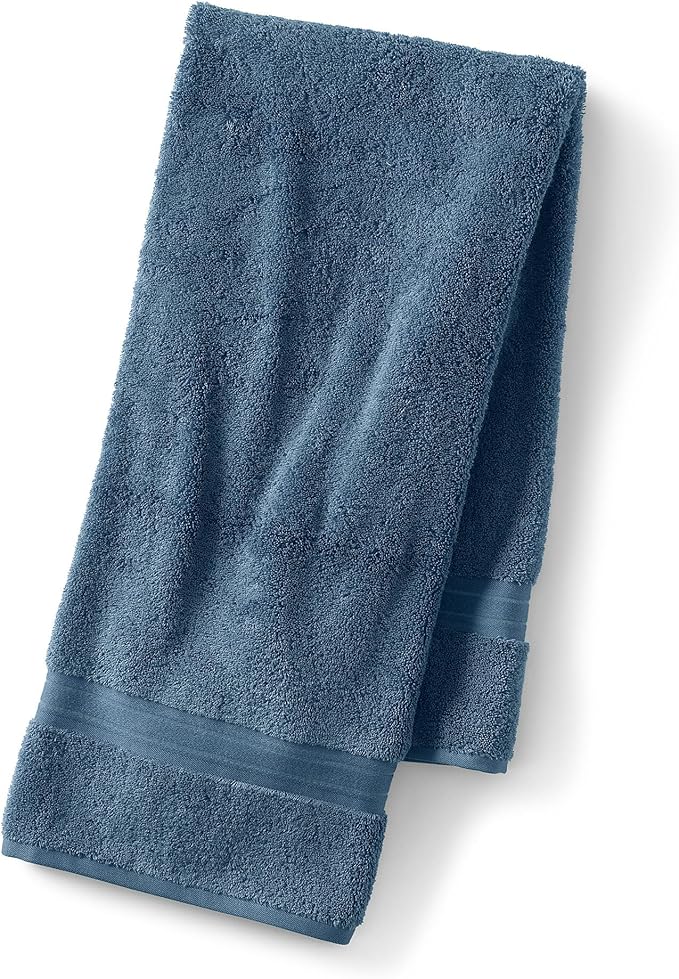 Lands' End Supima Towel Bering Sea Blue Bath- Bath Towel