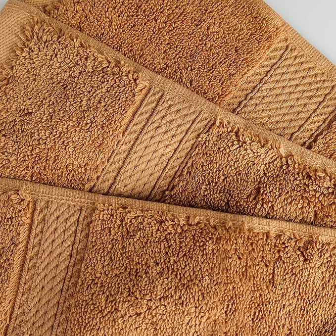 BLUENILEMILLS Premium Towel Collection, Egyptian Cotton Towels for Shower and Bathroom 2-Piece Bath Sheet Set, 34" x 68", Rust by Blue Nile Mills