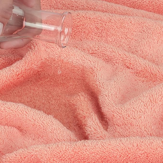 Cotton Paradise 100% Cotton 40x80 Oversized Bath Sheet, Extra Large Turkish Bath Towels for Bathroom, Coral Bathsheet