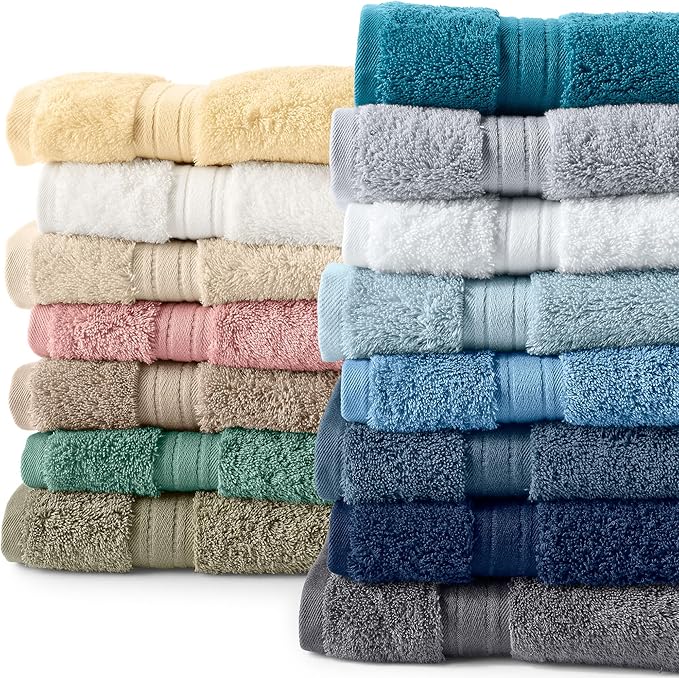 Lands' End Supima Towel White Bath- Hand Towel