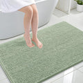 OLANLY Bathroom Rugs 44x32, Extra Soft Absorbent Chenille Bath Rugs, Rubber Backing Quick Dry, Machine Washable Bath Mats for Bathroom Floor, Tub and Shower, Home Decor Accessories, Sage Green