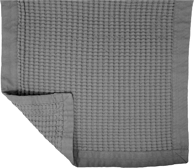 GILDEN TREE Bathroom Mat Absorbent Cotton Quick Dry for Shower, Bath & Bathtub Washable Thin, Modern Style (Slate)