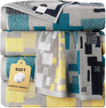 SEMAXE 4-Pack Luxury Bath Towels for Bathroom, 100% Cotton, Soft, Absorbent, and Quick-Drying, 55"x27", Impression, Perfect for Hotels, Gyms, and Spas