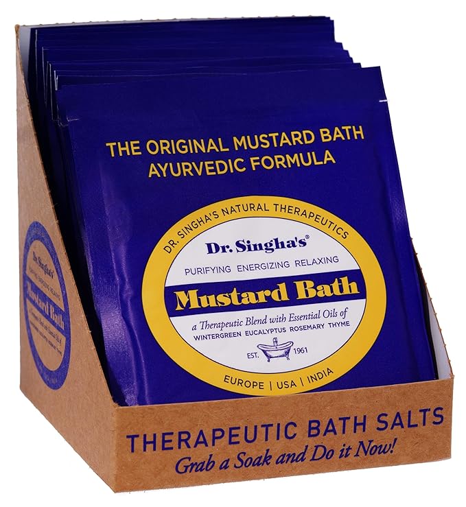 Dr. Singha's Mustard Bath, Therapeutic Bath Salts (2 oz (14 Pack))