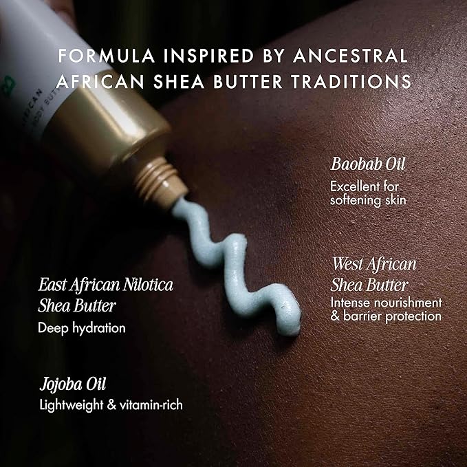 54 Thrones African Beauty Shea Butter, Intensive Dry Skin Support, Moisturizing Body Butter for Women, Moisturizing Body Cream, Locks in Moisture, Nigerian Lemongrass + South African Palmarosa, 1.7 oz