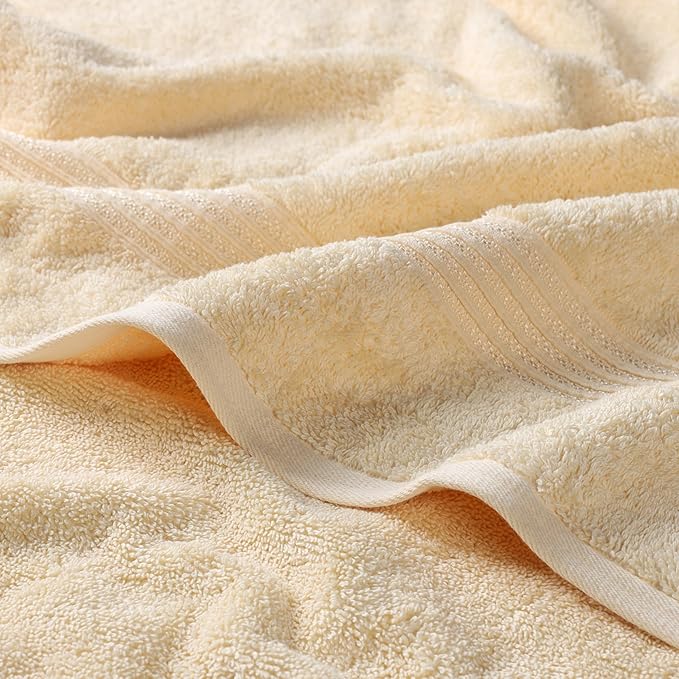 Superior Egyptian Cotton 10-Piece Face Towel Set , Small Towels For Facial, Spa, Quick Dry, Absorbent Towels, Bathroom Accessories, Guest Bath, Home Essentials, Washcloth, Airbnb, Canary