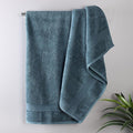 Superior Egyptian Cotton Bath Towel Set, Home Bathroom Towels, Master, Guest Bath, Decor Essentials, Quick Dry, Absorbent, Large Body Towels, Spa, Hotel, Resort, Adult, Kids, Set of 2, Sapphire