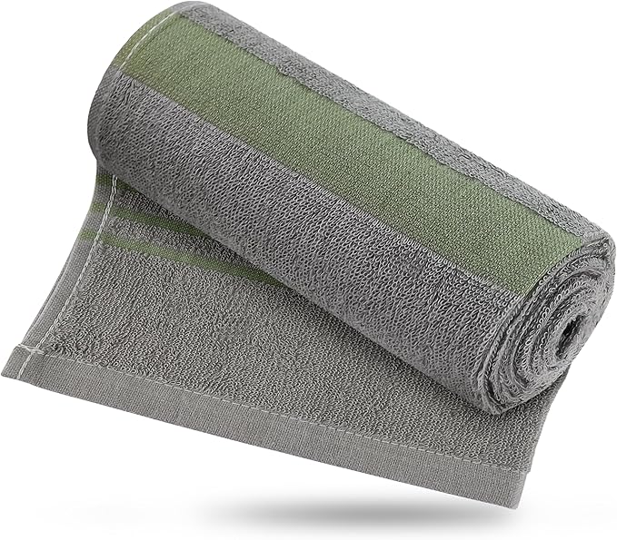 Zumi MINI 100% Cotton Camping Travel Towel - Small, Ultralight, Fast Drying, Highly Absorbent, Soft and Gentle on The Skin, Safe for The Planet (28"x13" Gray)