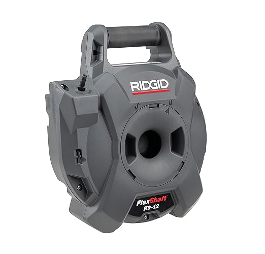 RIDGID 74978 K9-12 FlexShaft 1/4" x 30' Wall-to-Wall Professional Drain Cleaning Machine, Compact Drain Cleaner for 1-1/4" to 2" Pipes