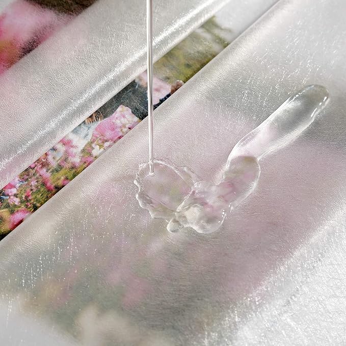 AooHome Extra Long Shower Curtain Liner, Clear Eva Frosted Shower Curtain with 5 Bottom Magnets, Semi Transparent, 72 x 86 Inch