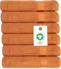 Delara Organic Cotton Luxuriously Plush Washcloths Pack of 6 | GOTS & Oeko-TEX Certified | Premium Quality Face Towels | Feather Touch Technology|650 GSM Long Staple|Soft, Quick Dry & Ultra-Absorbent